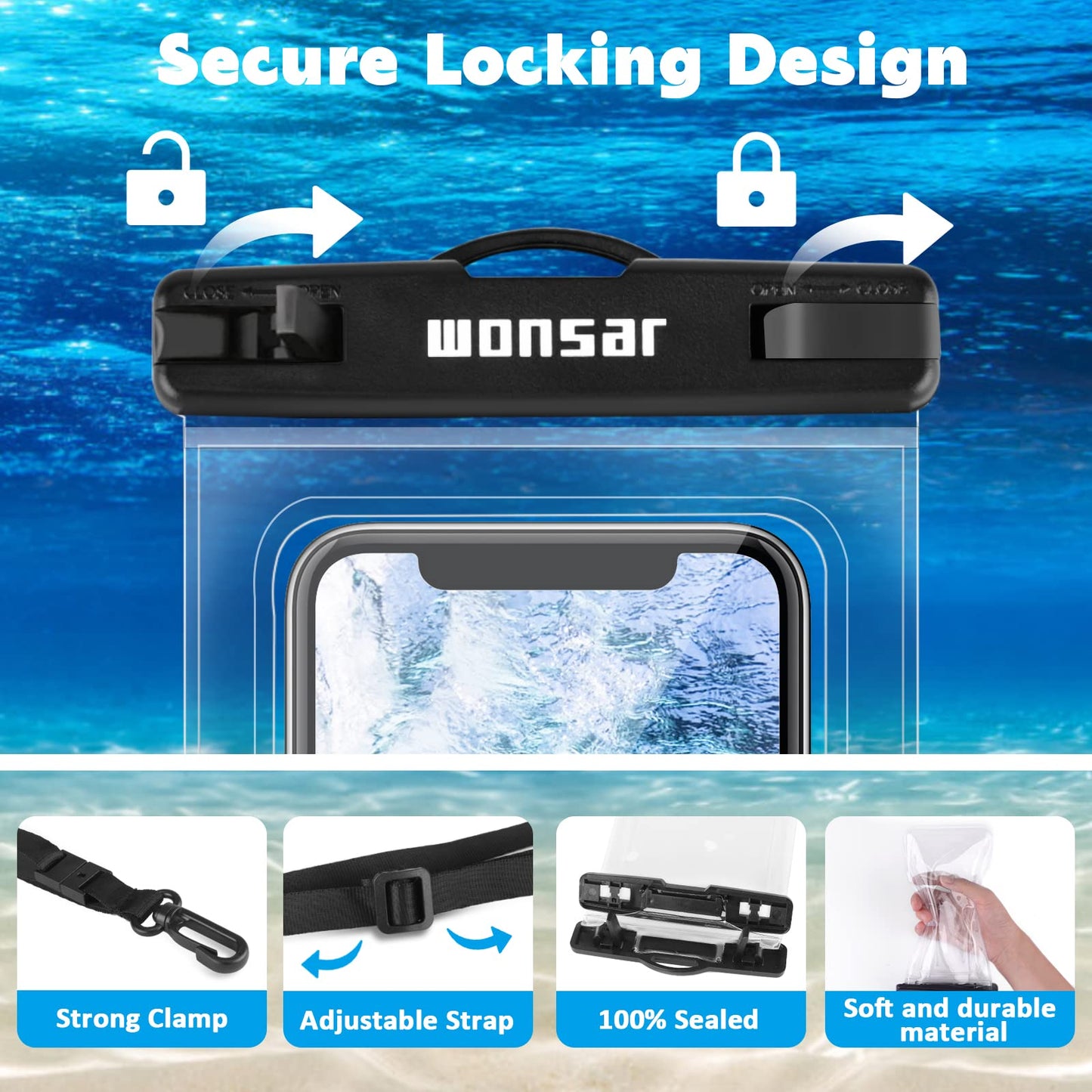 WONSAR Wasserdichte Tasche
