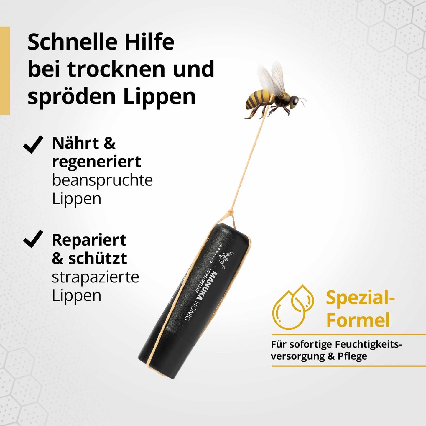 Lippenbalsam mit hochwertigem Manuka Honig MGO 400+