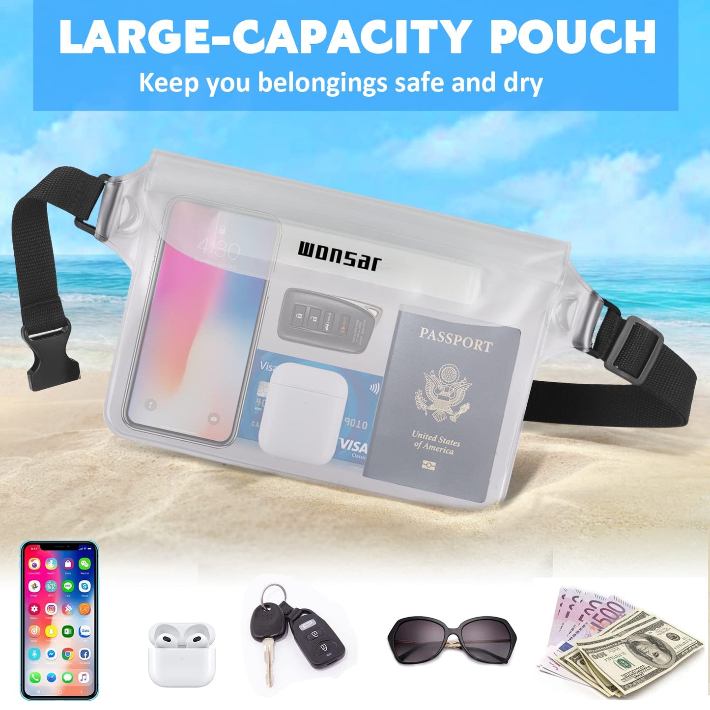 WONSAR Wasserdichte Tasche