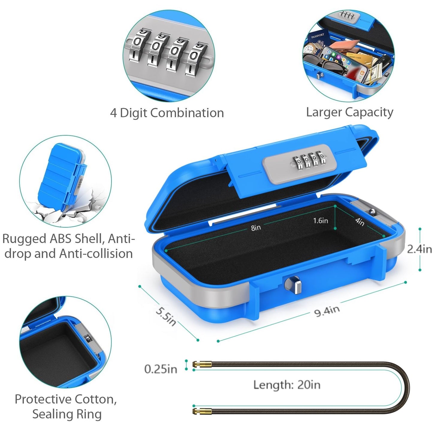 GripSafe Tragbarer Sicherheitsbox