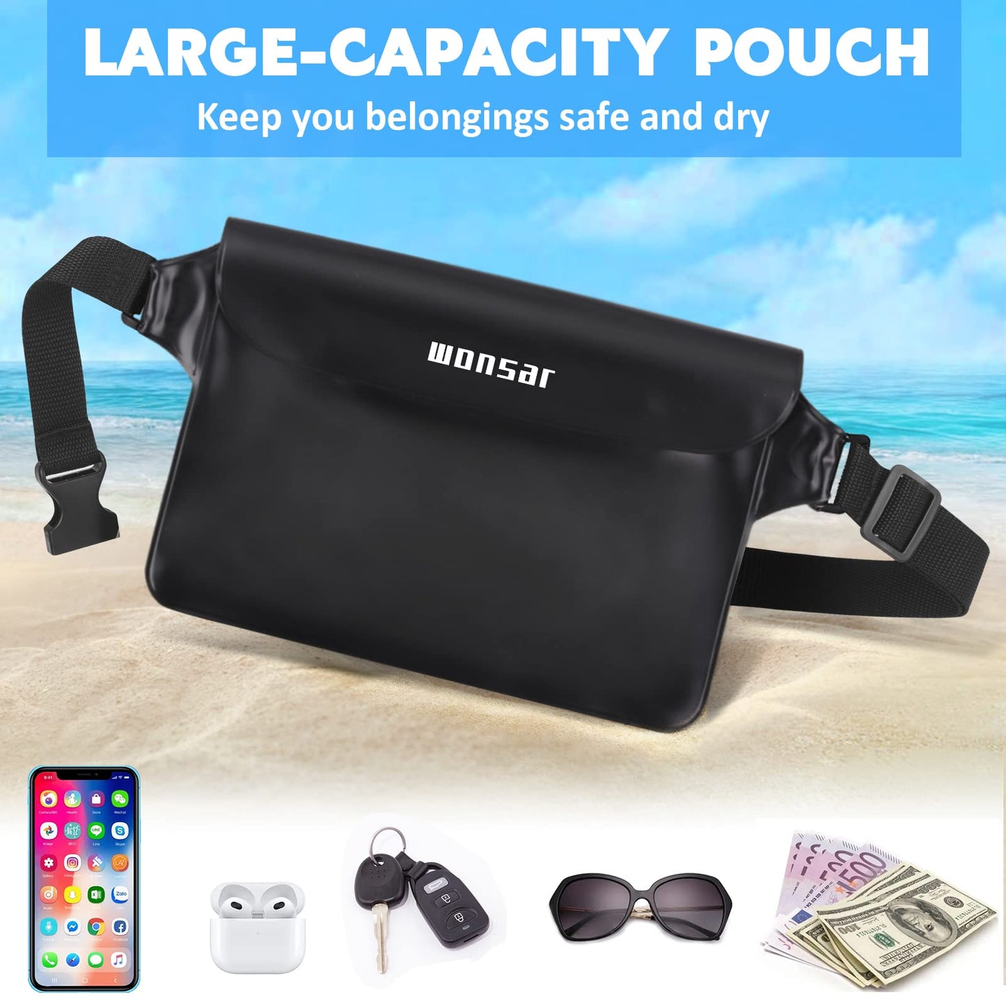 WONSAR Wasserdichte Tasche