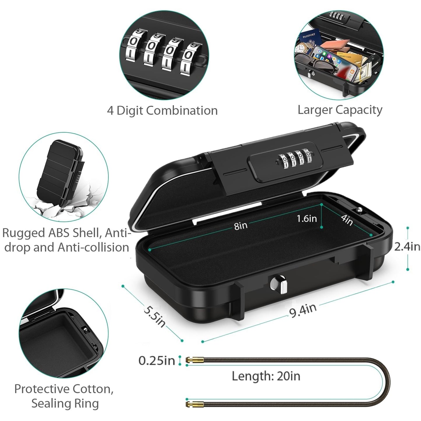 GripSafe Tragbarer Sicherheitsbox