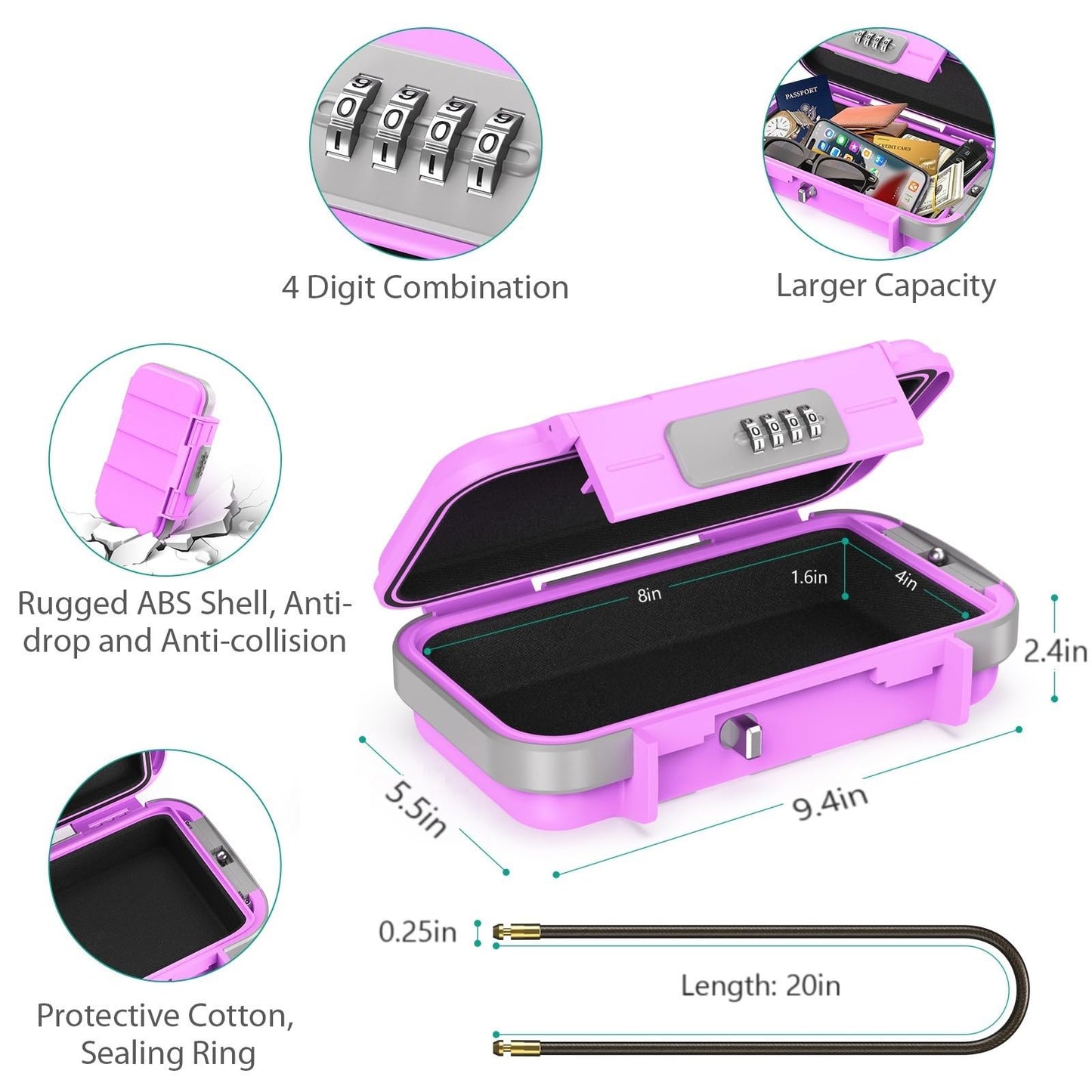 GripSafe Tragbarer Sicherheitsbox