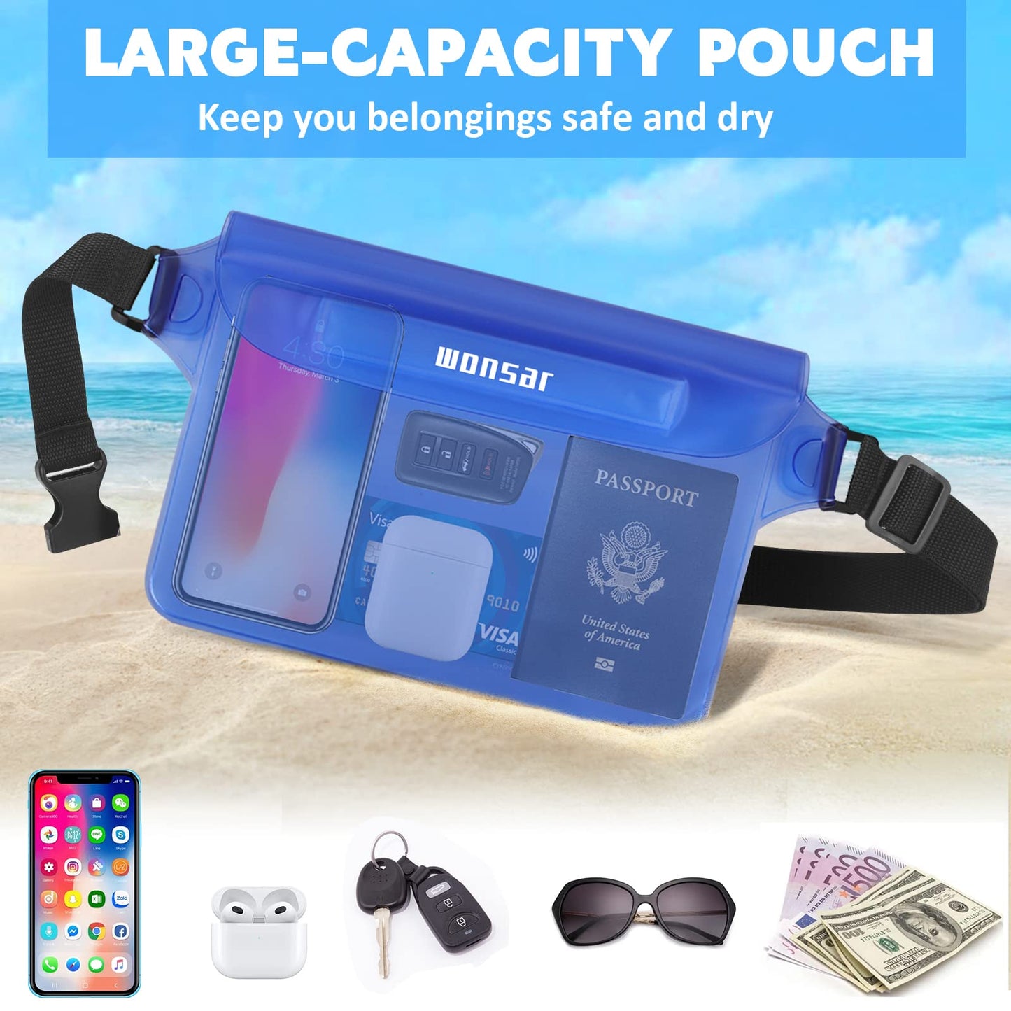 WONSAR Wasserdichte Tasche