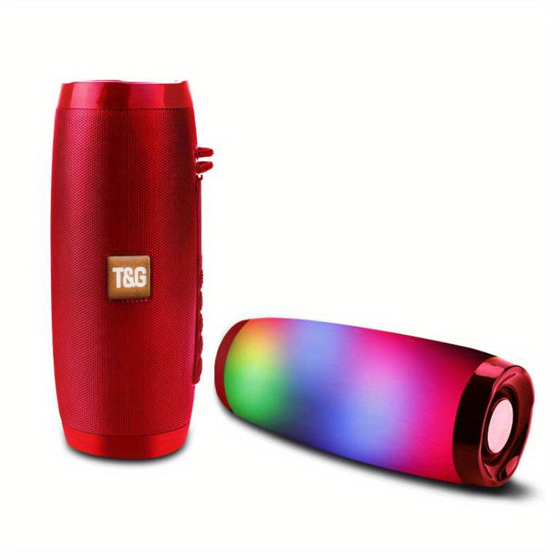 Kabelloser Lautsprecher, wasserdichter Lautsprecher mit buntem LED-Licht