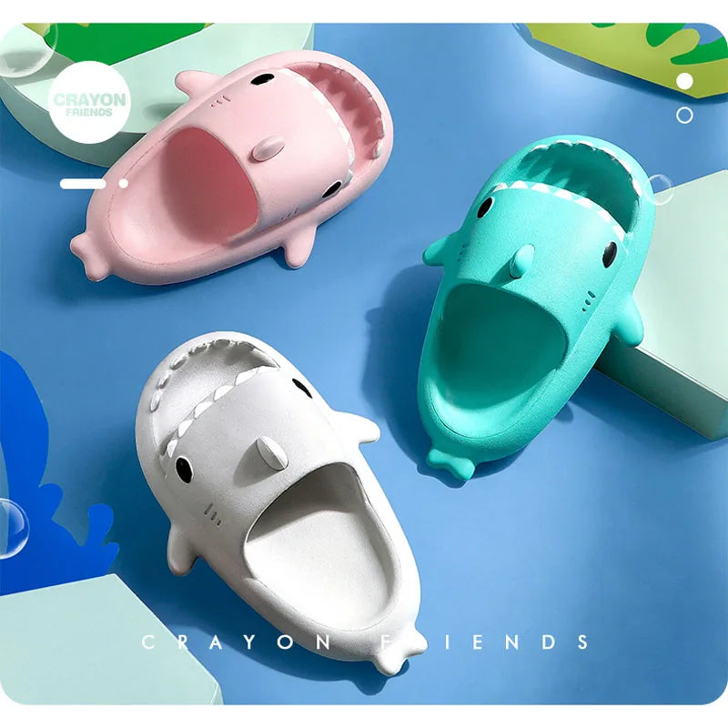 Kinder Hausschuhe Cartoon Hai Sandalen Sommer