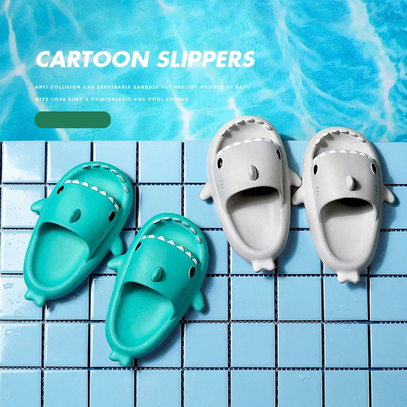 Kinder Hausschuhe Cartoon Hai Sandalen Sommer