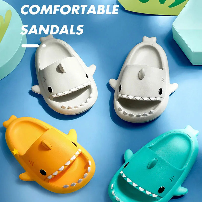 Kinder Hausschuhe Cartoon Hai Sandalen Sommer