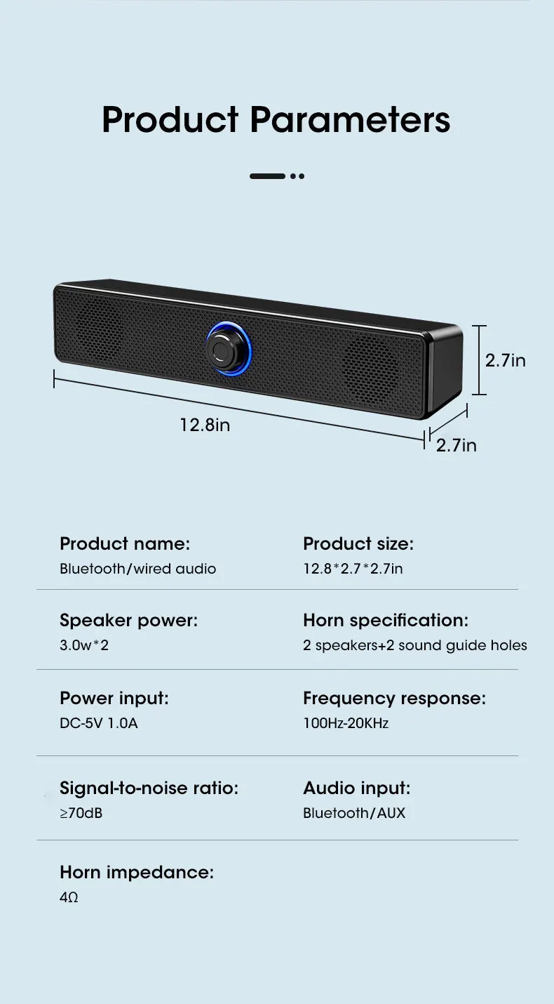 Bluetooth 4D Surround Lautsprecher Heimkino Sound System