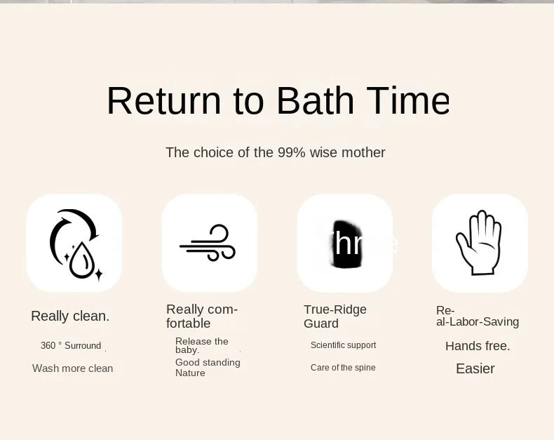 Lazychild Einstellbare Falten Baby Dusche