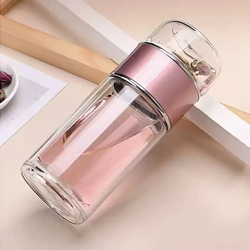 Tee Wasser Flasche Hohe Borosilikatglas