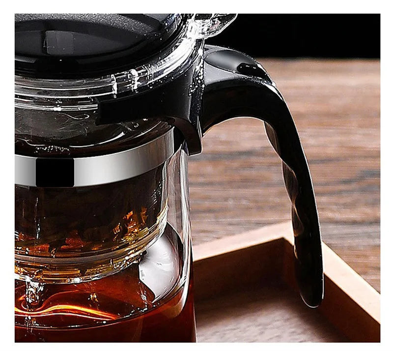 Hitzebeständige Glas-Teekanne/Kaffee
