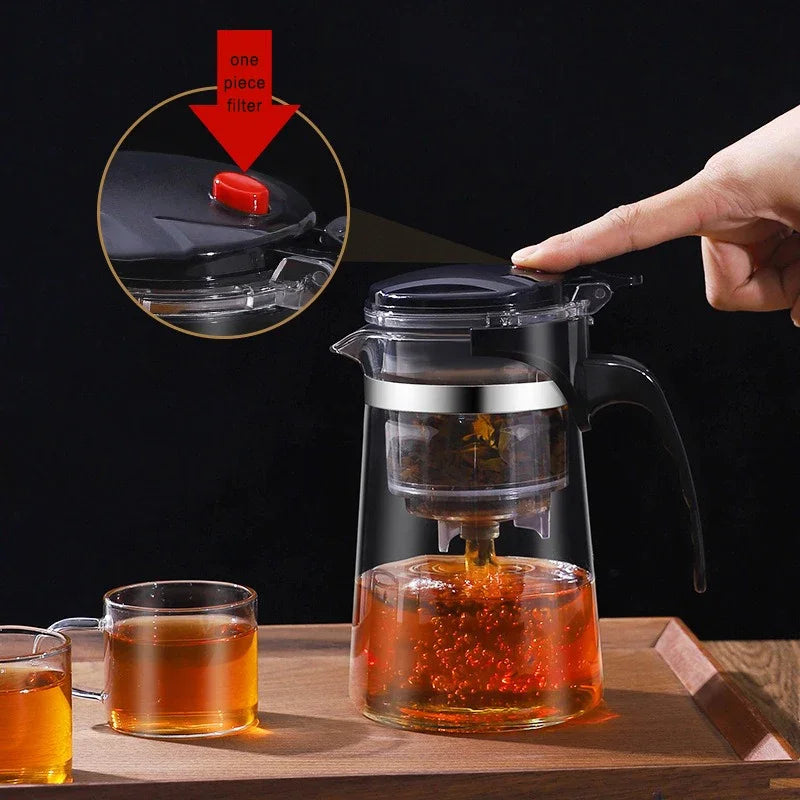 Hitzebeständige Glas-Teekanne/Kaffee