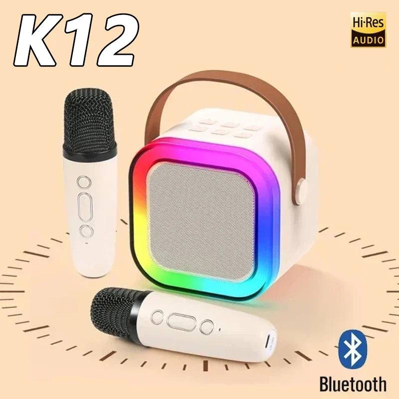 K12 Karaoke-Maschine mit 1-2 drahtlosen Mikrofonen