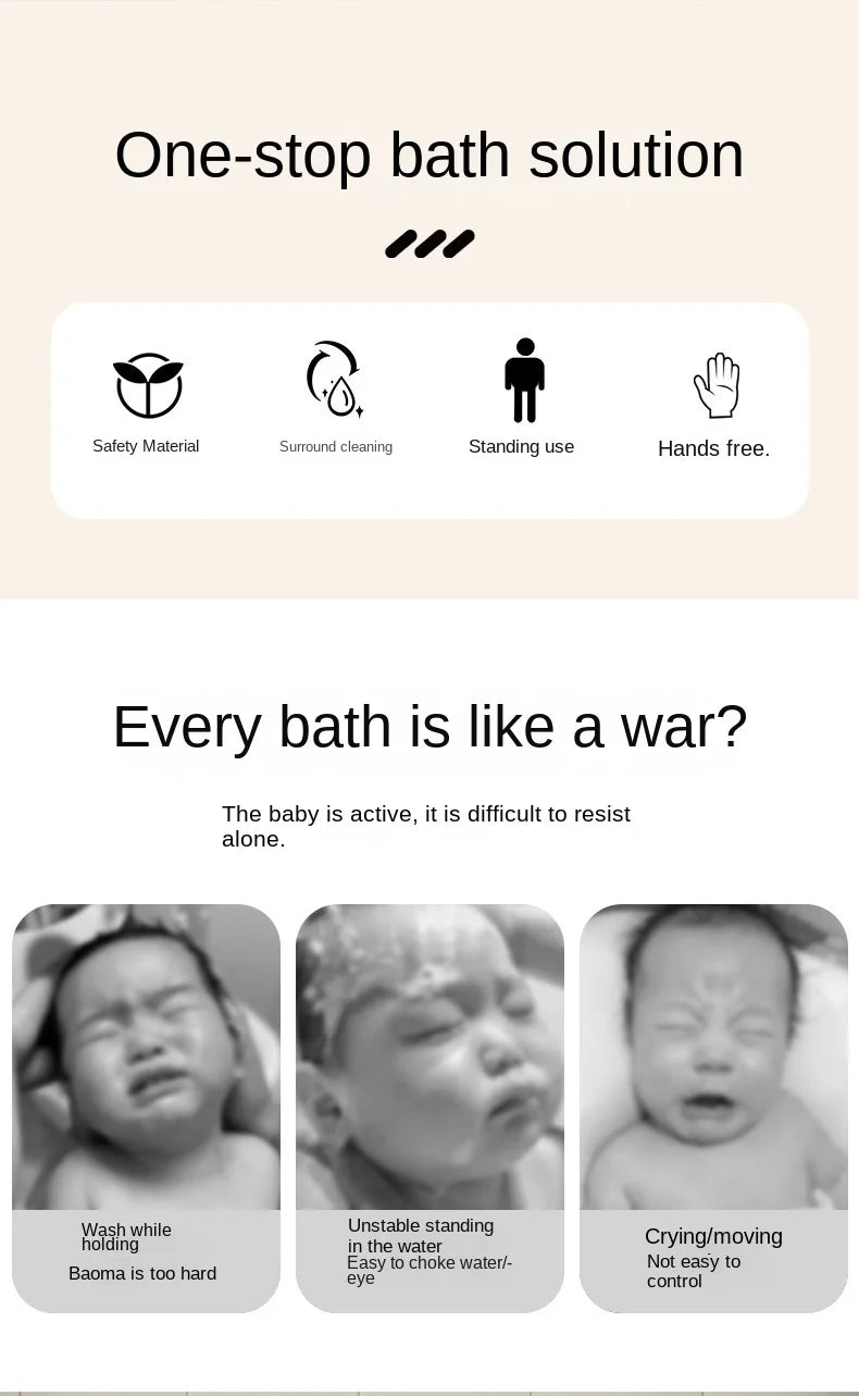 Lazychild Einstellbare Falten Baby Dusche