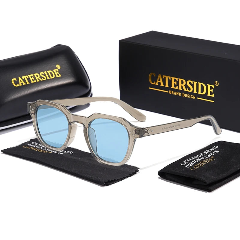CATERSIDE Retro Polarisierte Sonnenbrille Männer