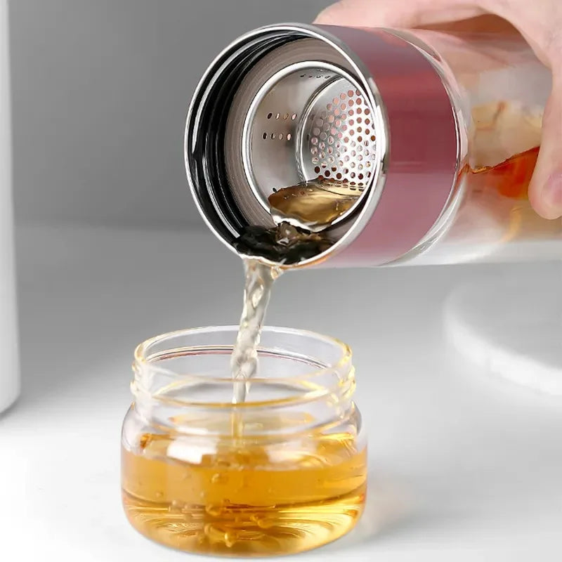 Tee Wasser Flasche Hohe Borosilikatglas