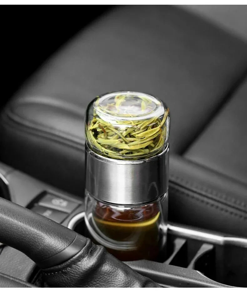 Tee Wasser Flasche Hohe Borosilikatglas