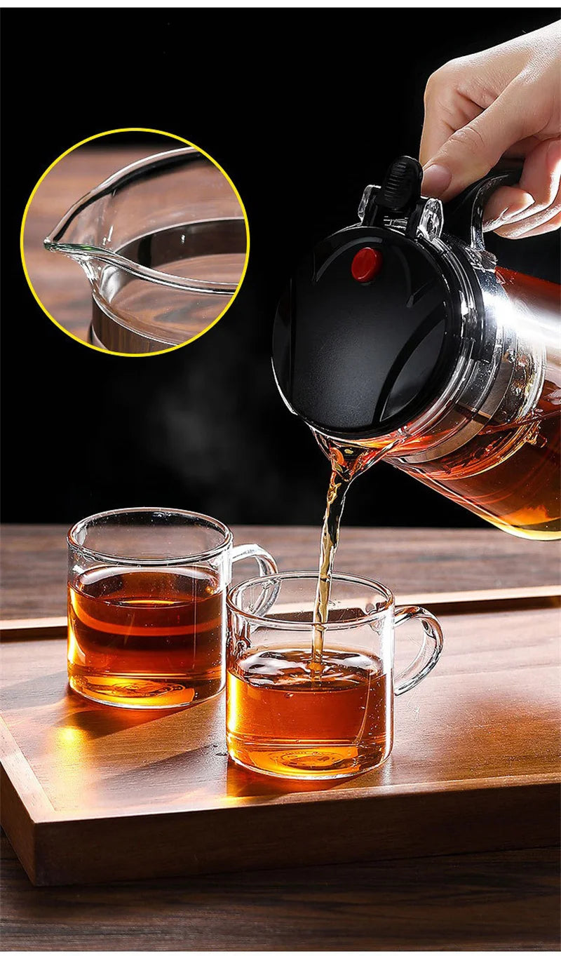 Hitzebeständige Glas-Teekanne/Kaffee