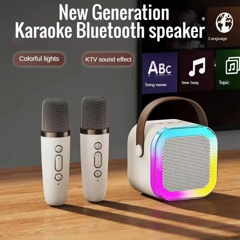 K12 Karaoke-Maschine mit 1-2 drahtlosen Mikrofonen