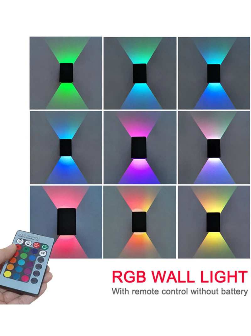 LED Wandleuchte FB Dimmbare Farbwechsel Innenleuchte