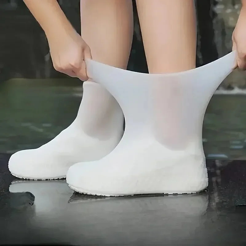 1 Paar Gummi-Regenstiefel-Überschuhe