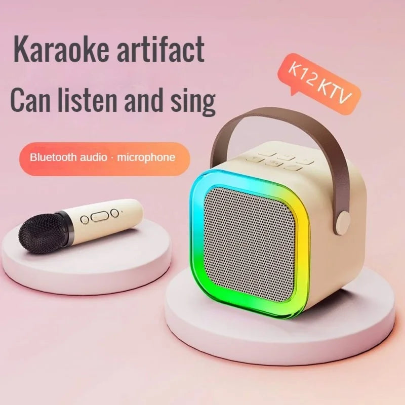 K12 Karaoke-Maschine mit 1-2 drahtlosen Mikrofonen