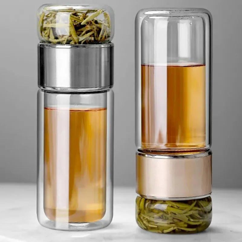 Tee Wasser Flasche Hohe Borosilikatglas
