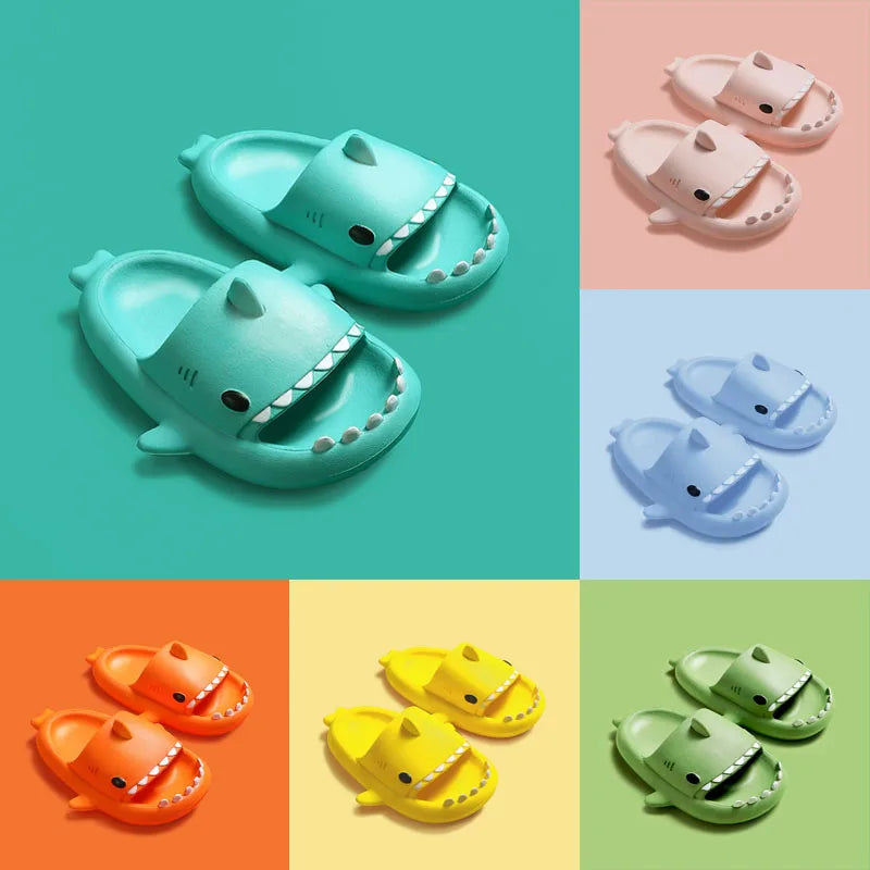 Kinder Hausschuhe Cartoon Hai Sandalen Sommer