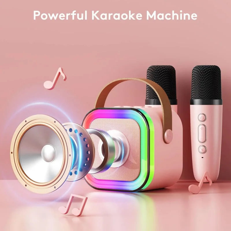 K12 Karaoke-Maschine mit 1-2 drahtlosen Mikrofonen
