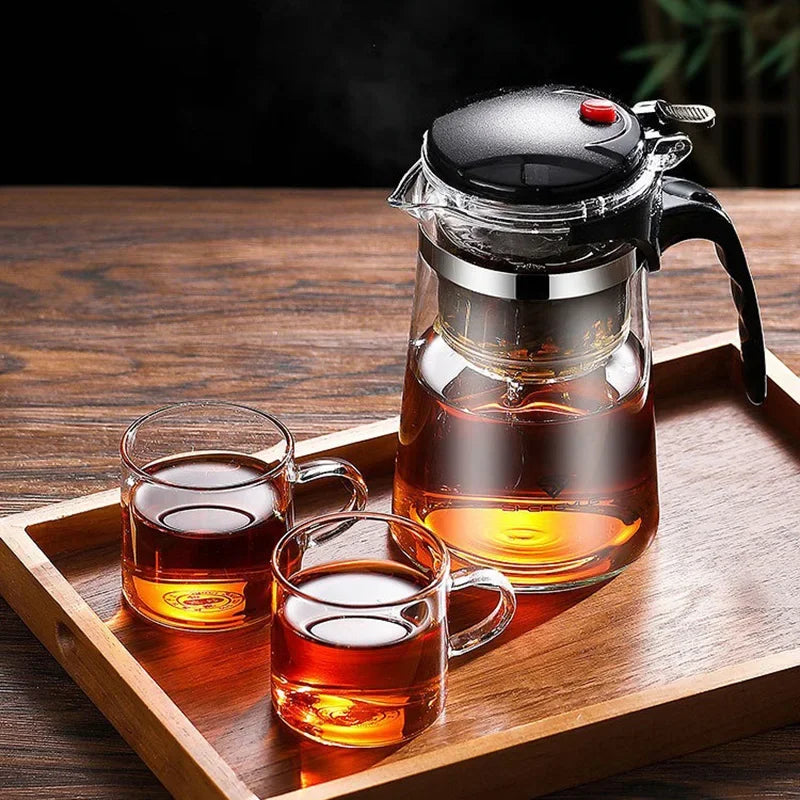 Hitzebeständige Glas-Teekanne/Kaffee