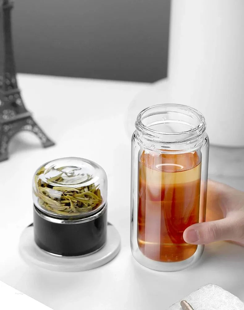 Tee Wasser Flasche Hohe Borosilikatglas