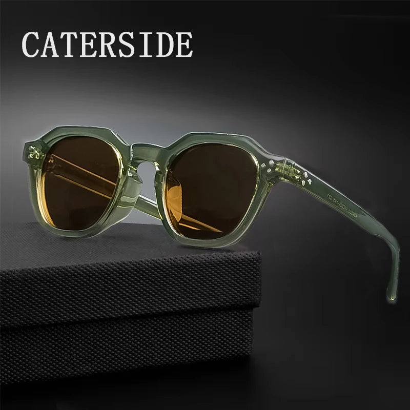 CATERSIDE Retro Polarisierte Sonnenbrille Männer