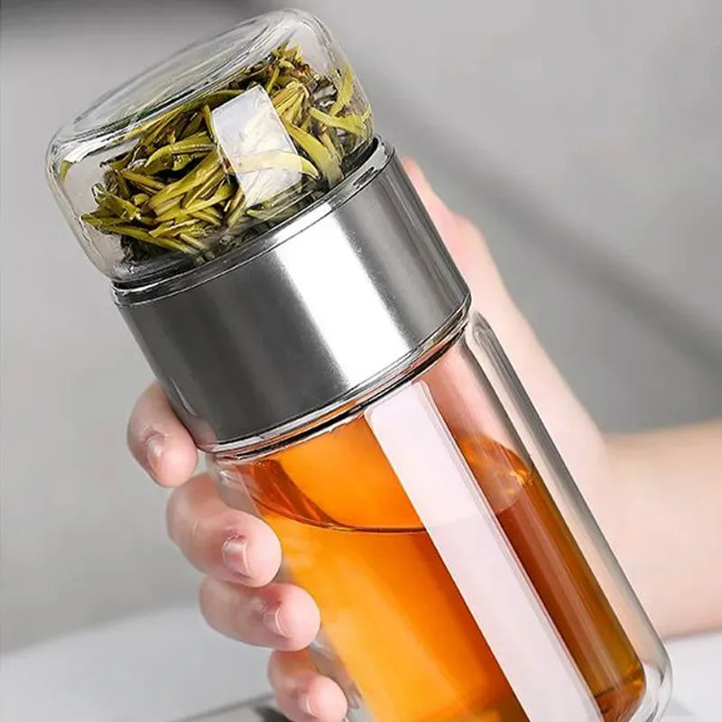 Tee Wasser Flasche Hohe Borosilikatglas