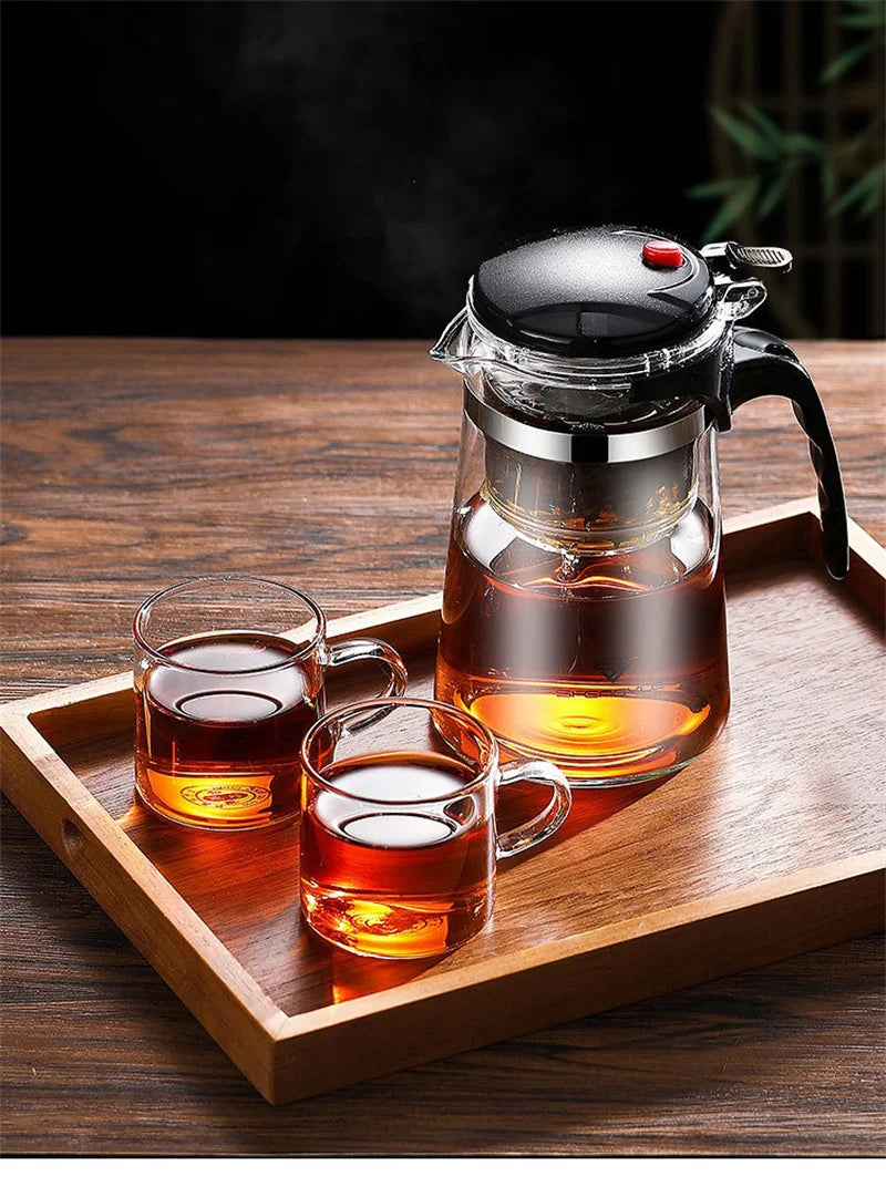 Hitzebeständige Glas-Teekanne/Kaffee