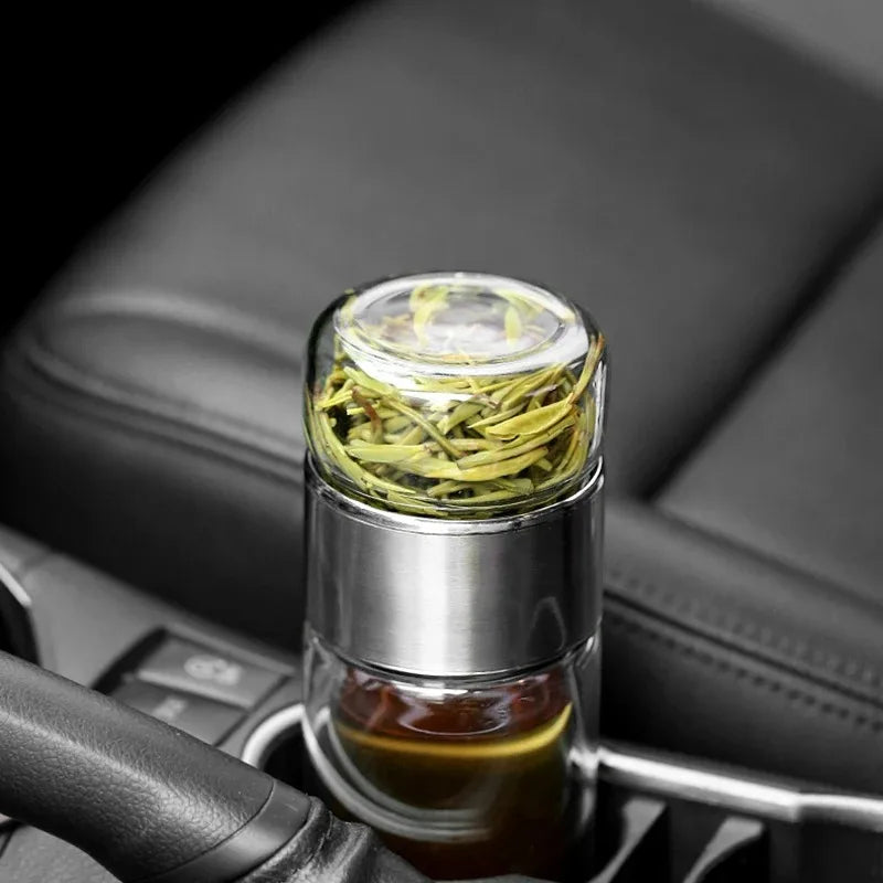 Tee Wasser Flasche Hohe Borosilikatglas