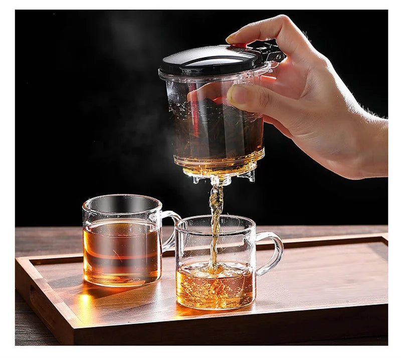 Hitzebeständige Glas-Teekanne/Kaffee