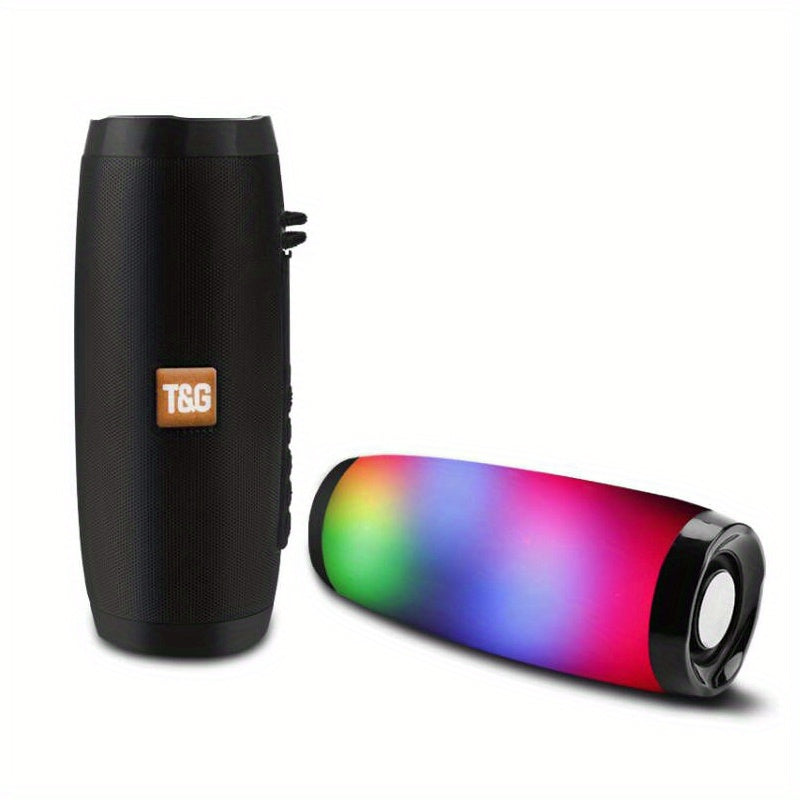 Kabelloser Lautsprecher, wasserdichter Lautsprecher mit buntem LED-Licht