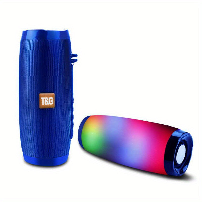 Kabelloser Lautsprecher, wasserdichter Lautsprecher mit buntem LED-Licht