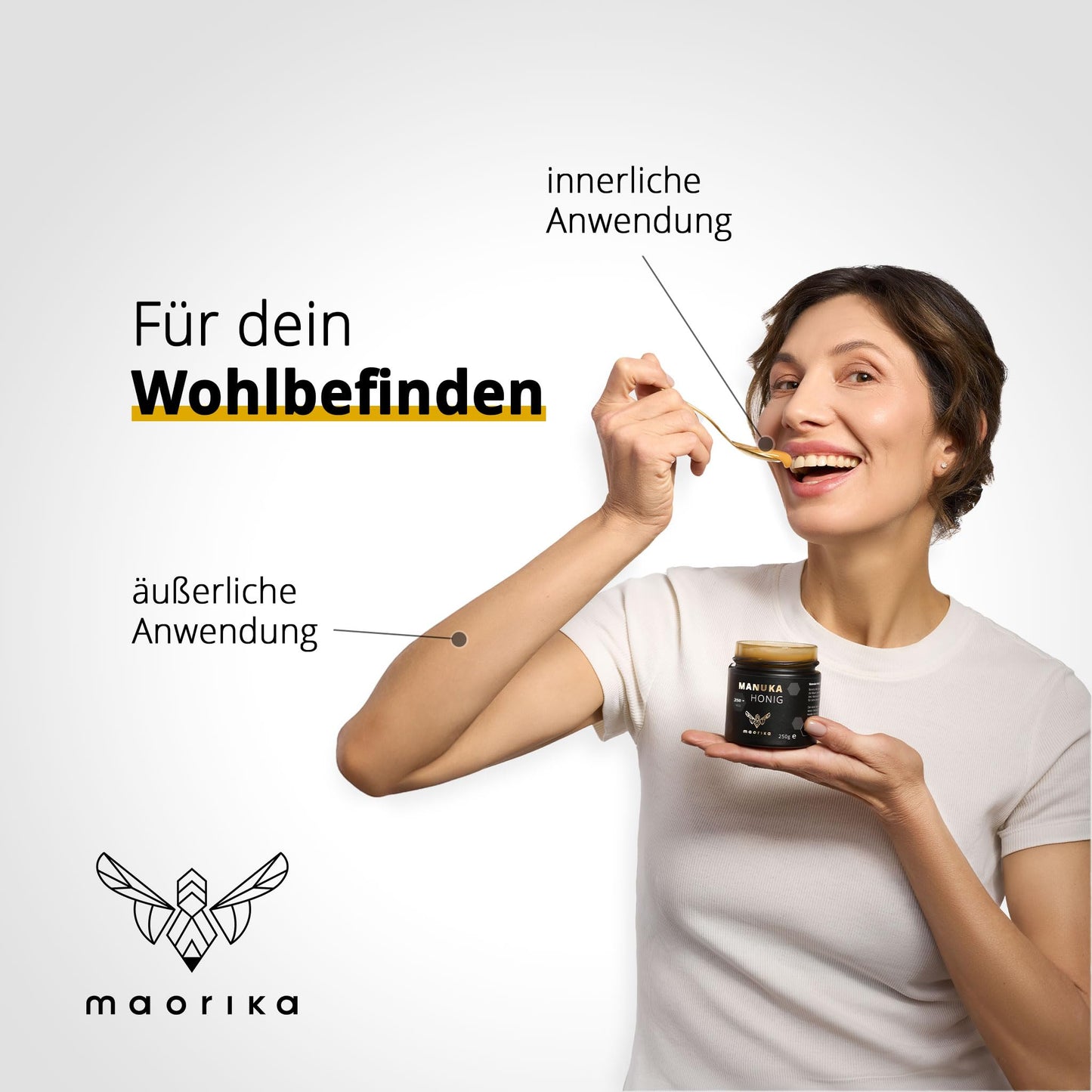 Maorika - Manuka Honig 250 MGO + 150g im Glas