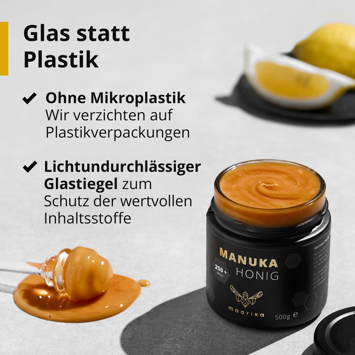 Maorika - Manuka Honig 250 MGO + 150g im Glas