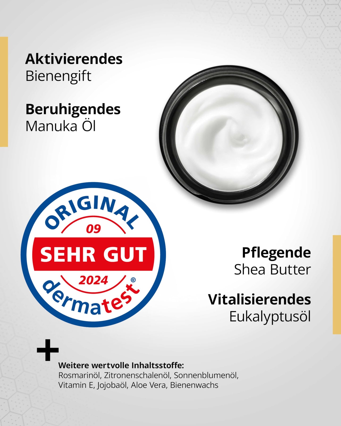 Bienengiftcreme hochdosiert mit Manukaöl (Kühlend & beruhigend)