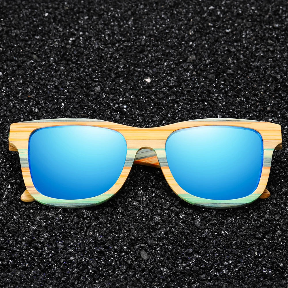 GM Mode Skateboard Holz Bambus Sonnenbrille Polarisierte