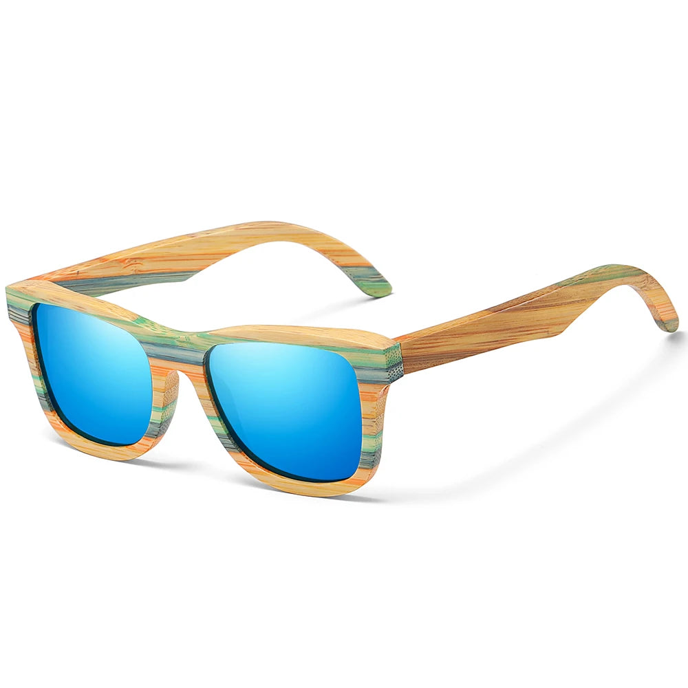 GM Mode Skateboard Holz Bambus Sonnenbrille Polarisierte