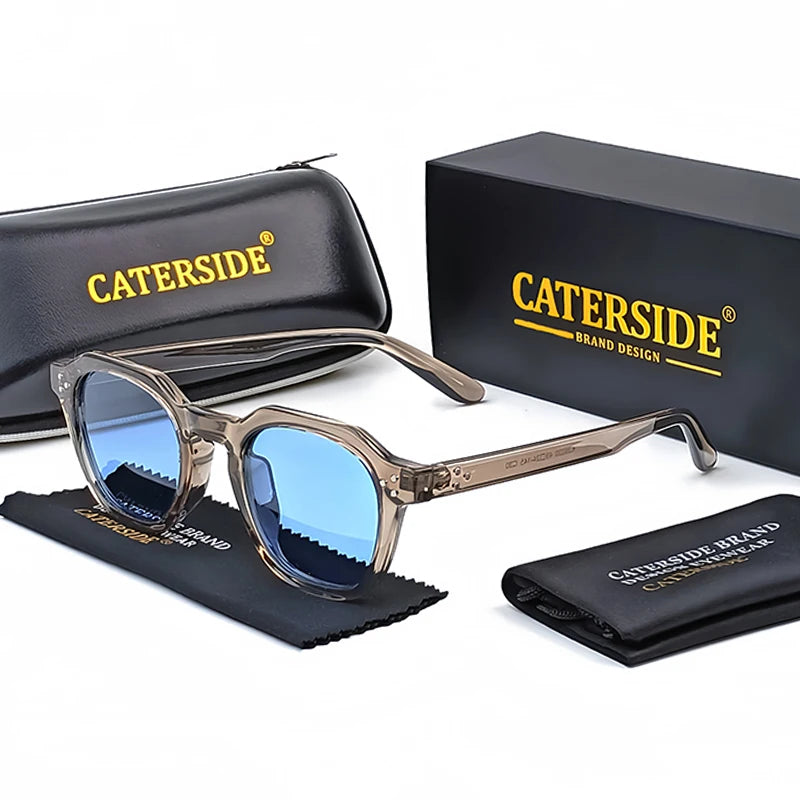 CATERSIDE Retro Polarisierte Sonnenbrille Männer