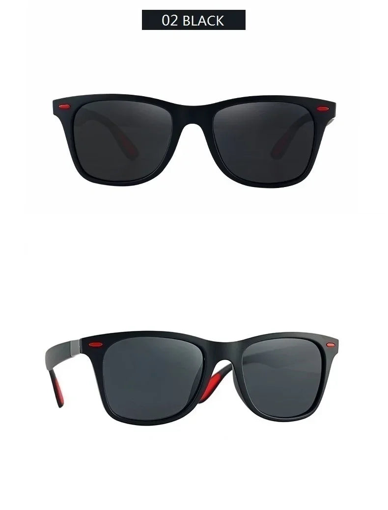 Mode Vintage Quadrat Polarisierte Sonnenbrille