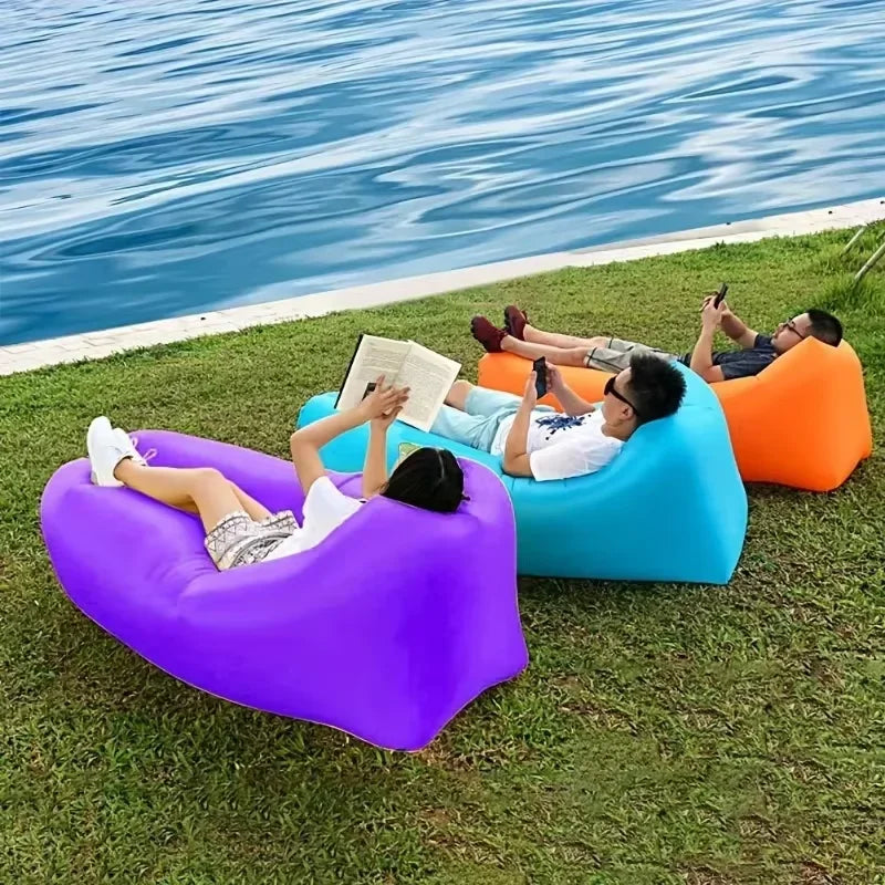 Strandsofa Air Lazy, aufblasbare Sofatasche, tragbare Camping-Sofamatratze