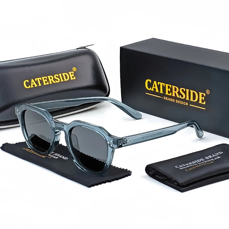 CATERSIDE Retro Polarisierte Sonnenbrille Männer