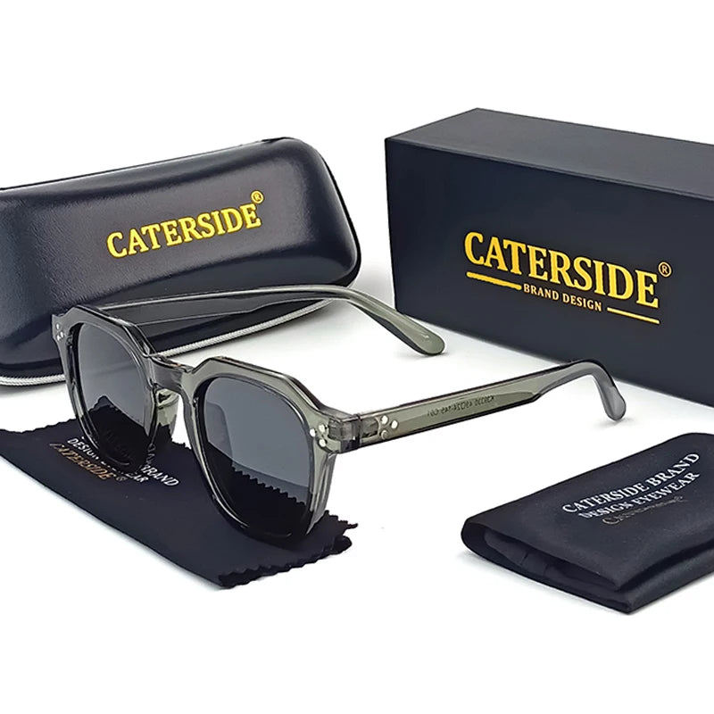 CATERSIDE Retro Polarisierte Sonnenbrille Männer