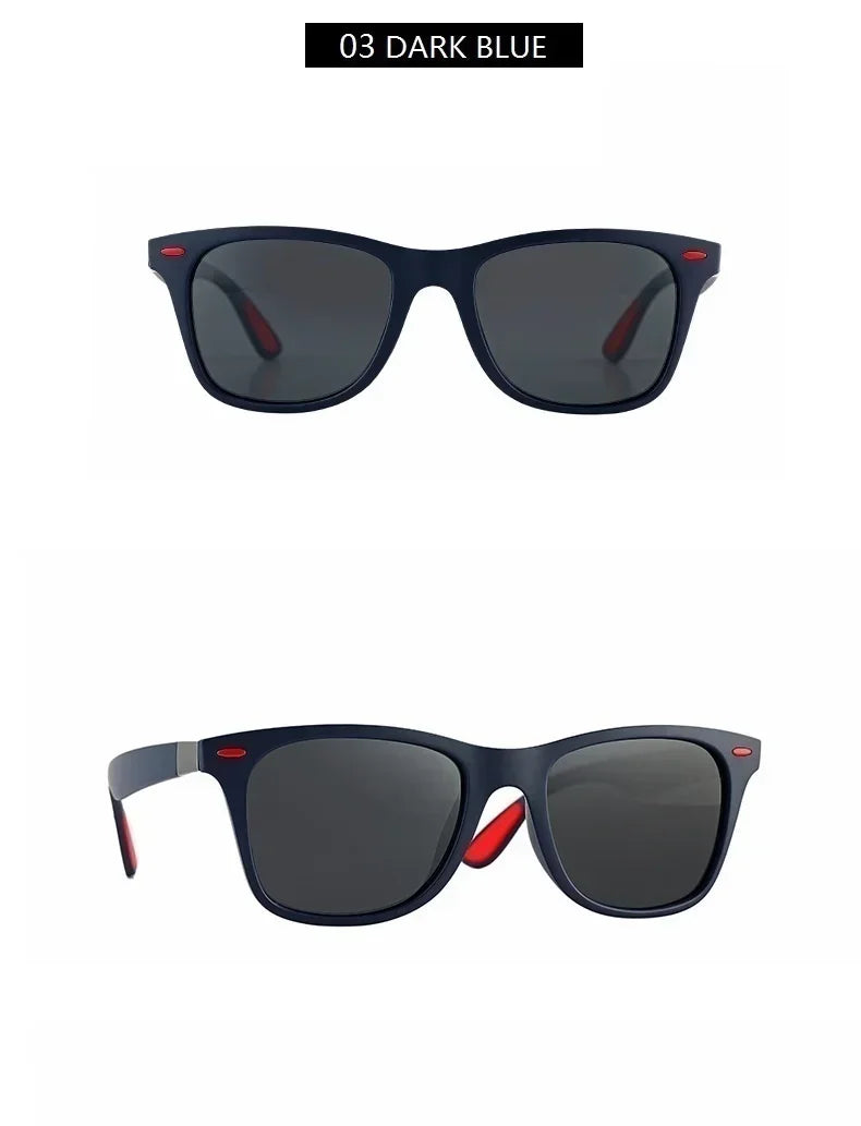 Mode Vintage Quadrat Polarisierte Sonnenbrille